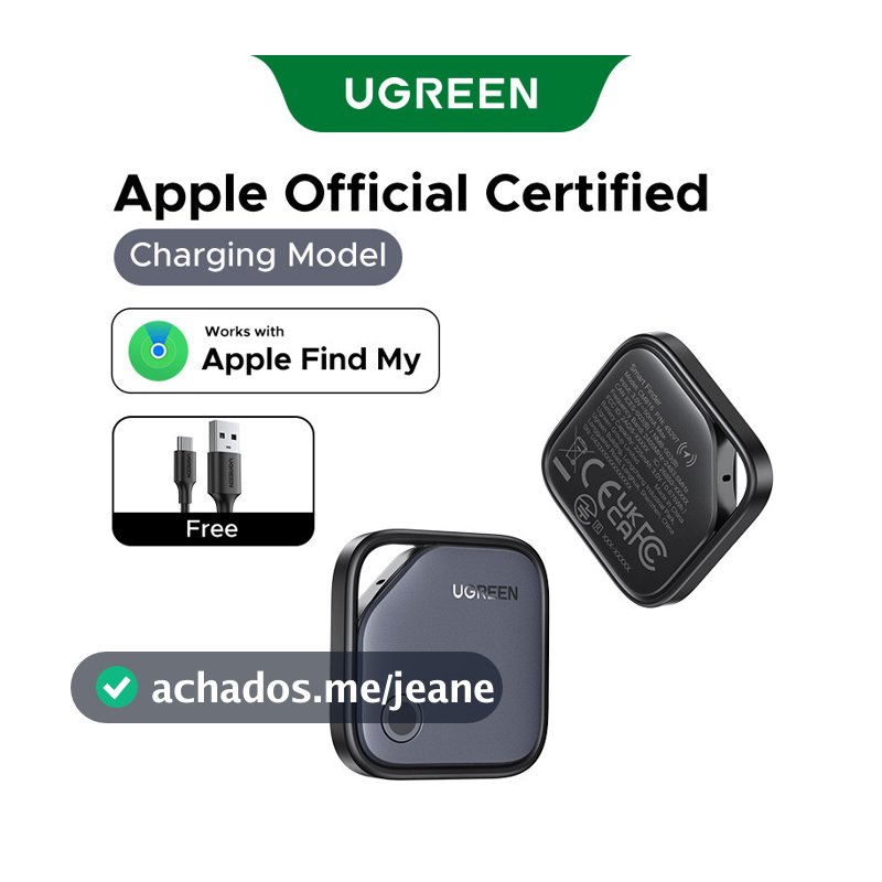 UGREEN FineTrack Bluetooth Smart Locator Anti Lost Trabalhe Com Apple Find My (Somente) , Certificação Oficial Da , Bate