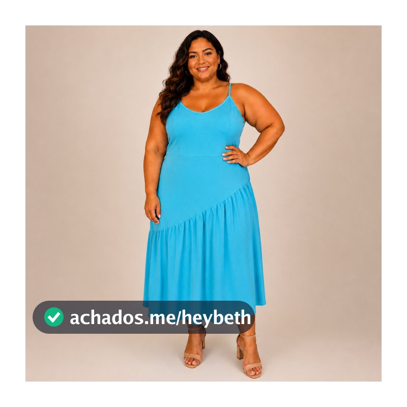 Vestido Longo Feminino Plus Size  Alça Fina Com Babado Soltinho Moda Verão