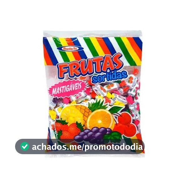 Bala Mastigável Sortidas Santa Fé 500g