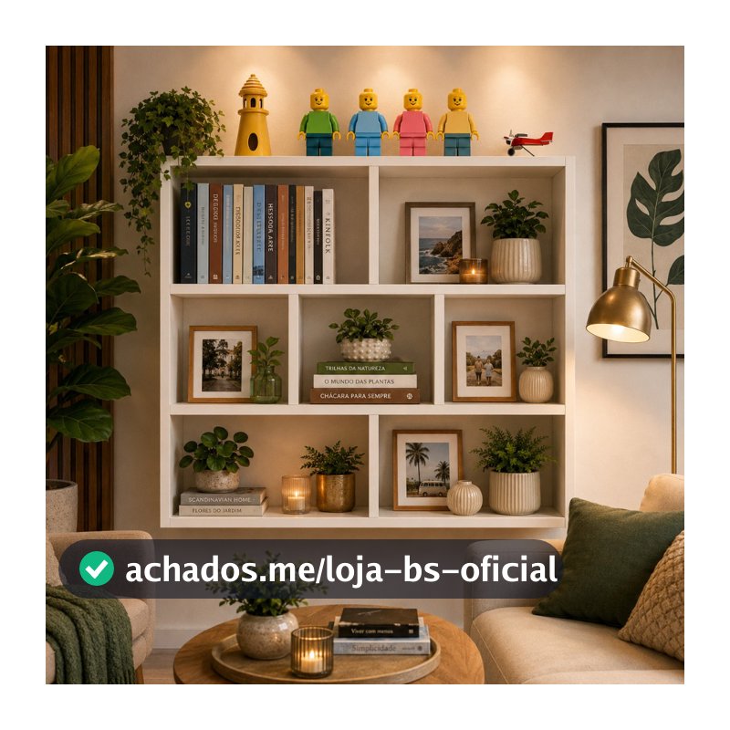 PRATELEIRA NICHO 90X60CM COMPACTA E MODERNA IDEAL PARA SALA ESCRITORIO QUARTO E AMBIENTES SOFISTICADOS FOTOS QUADROS
