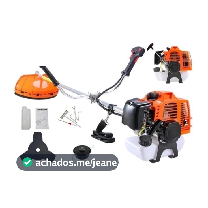 Roçadeira 2x1 aparador de Grama a Gasolina Profissional 3hp Potente