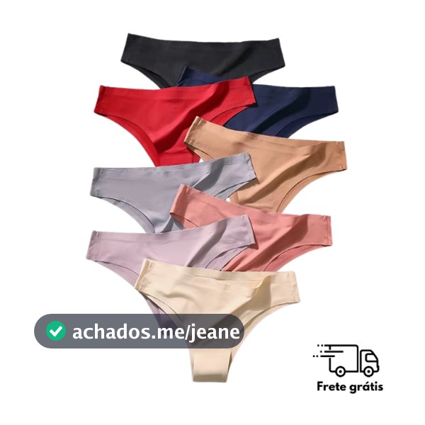 KIT Calcinha Corte a Laser  Não Marca Escolha a Cor Sem Costura Premium Conforto