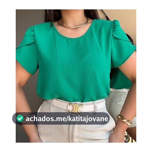 Blusa Megan Manga Princesa Tecido Duna TULIPA