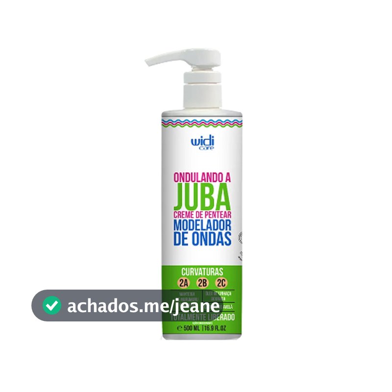 Creme de Pentear Modelador de Ondas Ondulando a Juba Widi Care 500ml