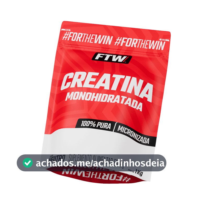 Creatina Monohidratada Pura 1kg, 500g, 700g e  300g Refil - FTW