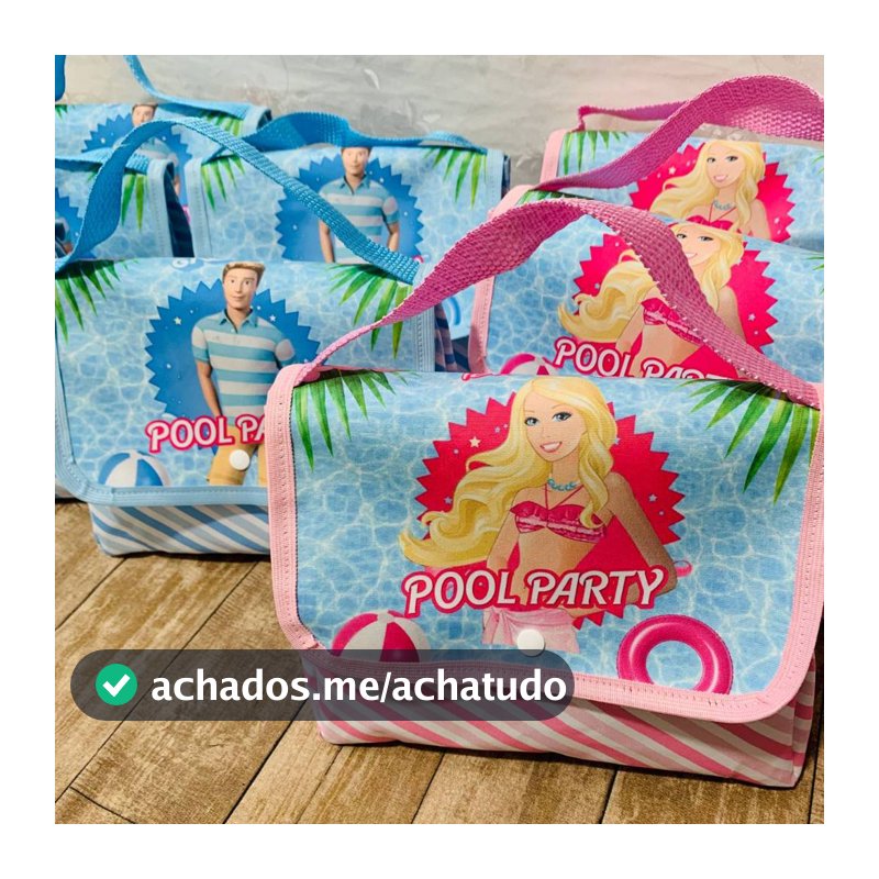 Kit 10 Bolsinha de mão Lembrancinha Brinde de Aniversário Qualquer Tema