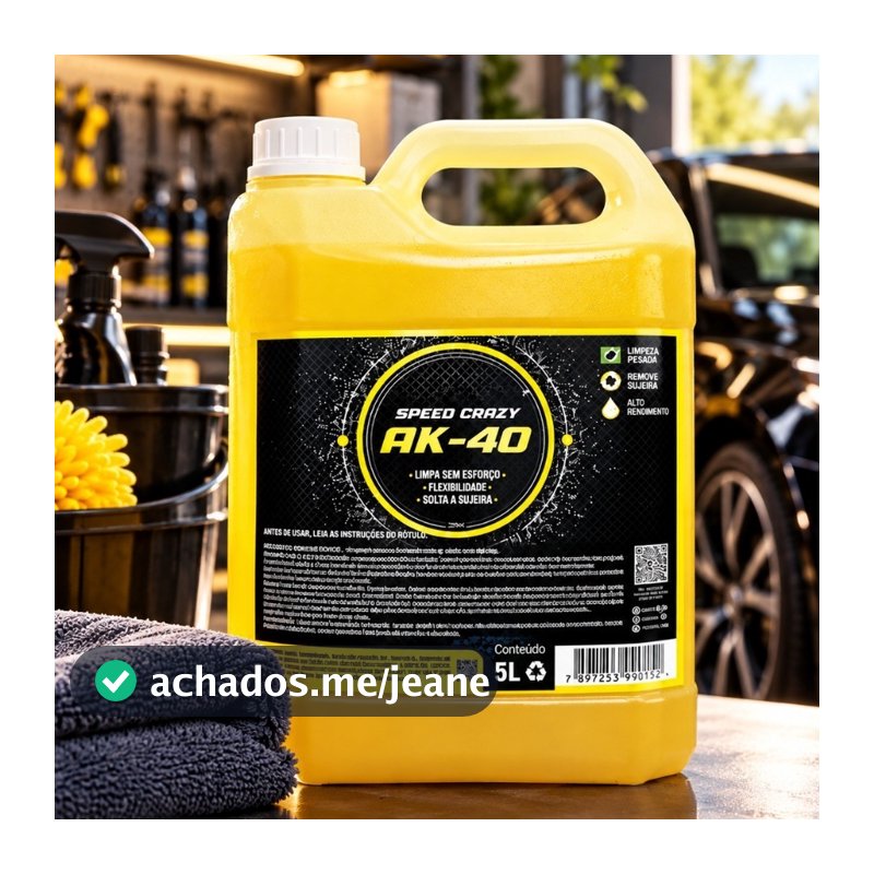 Shampoo Automotivo AK 40 Concentrado 5 Litros Carros e Motos Super Limpeza e Brilho Estética Automotiva
