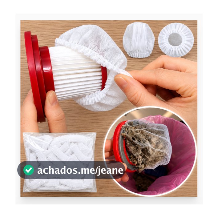20/50 Unidades Sacos De Malha Não Tecido Descartáveis Convenientes Capas De Filtro De Aspirador De Pó Portátil Para