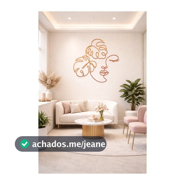 Quadro Decorativo Mulher Com Flor | EM MDF 3mm - acompanha dupla face