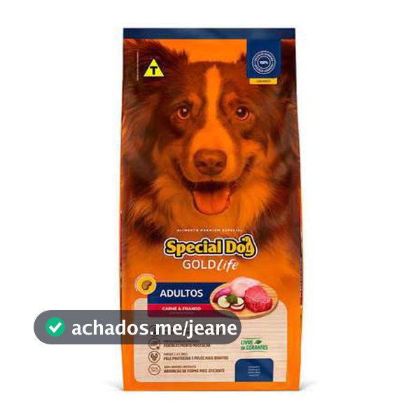 Ração Special Dog Gold Life Adulto Carne e Frango 10,1 kg