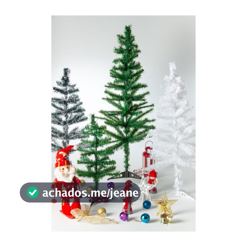 Árvore de Natal Pinheiro Verde Tradicional Nevada Branca Verde Luxo 60cm 90cm 1,20M Decoração Natal