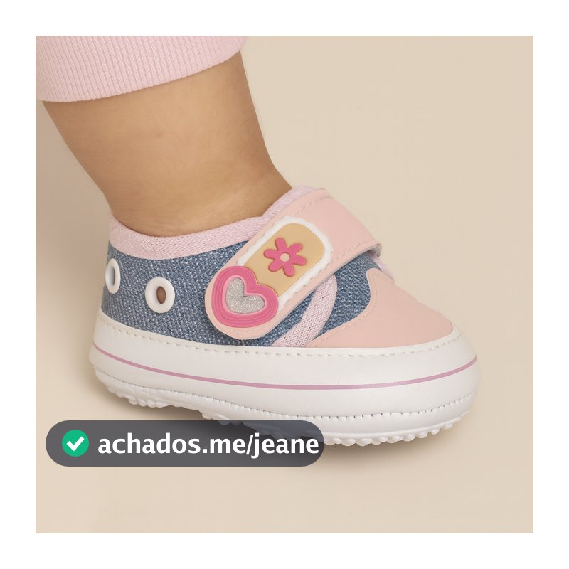 Tênis Sapatinho Menina Bebe Infantil Antiderrapante Calce Fácil  Moda Casual Leve Macio Dia Dia