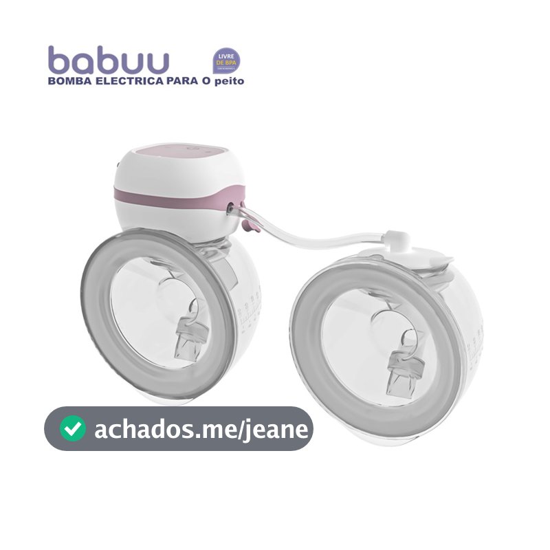 Bomba de tira leite materno ,Bomba Elétrica Portátil Para Leite Materno Recarregável Mãos livres Sucção dupla BABUU