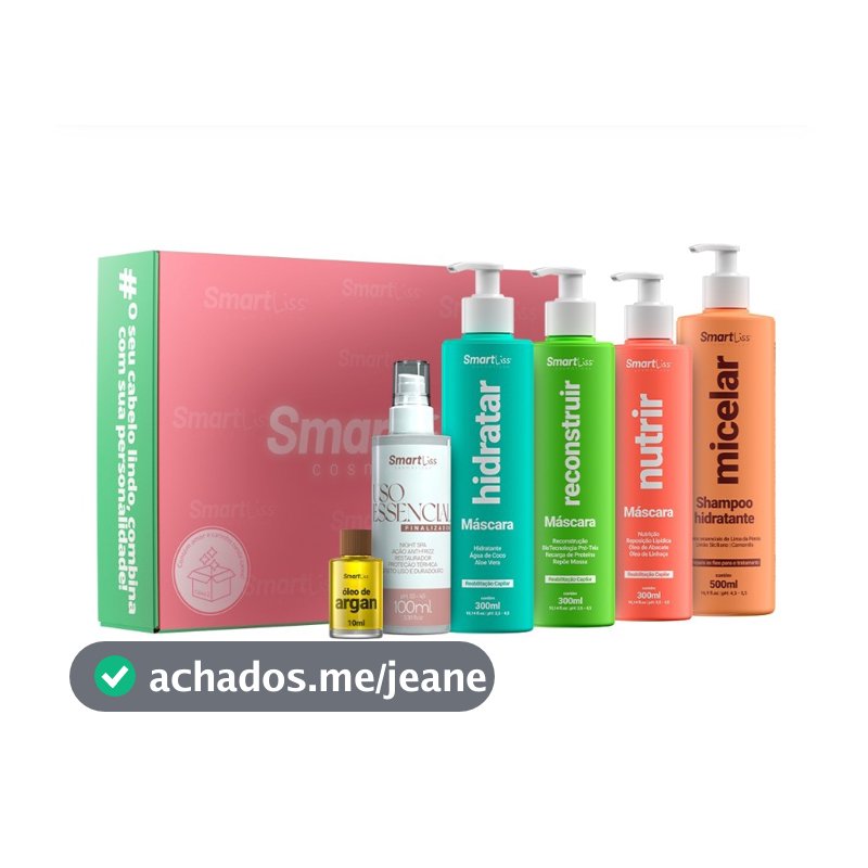 Caixa Cronograma Capilar SmartLiss – Hidratar, Nutrir e Reconstruir | Kit Completo com 6 Itens