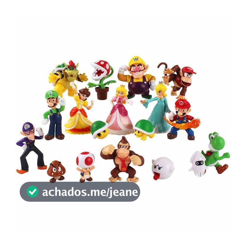 18 Pçs/Set Super Yoshi Pêssego Princesa Luigi Shy Guy Odyssey Donkey Kong PVC Action Figure Modelo Boneca De Brinquedo