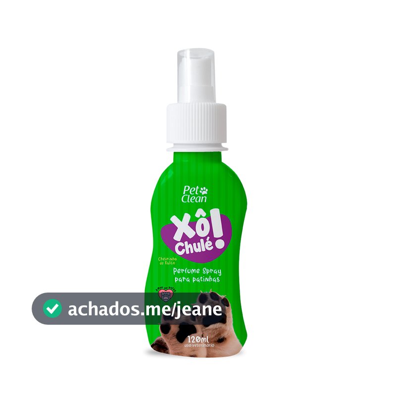 Xó Chule Desodorante para Patas - Mantenha as Patinhas do seu Pet Sempre Fresquinhas!
