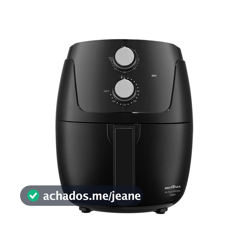 Fritadeira Air Fryer Britânia BFR36A 4,2 Litros Preto 1500W