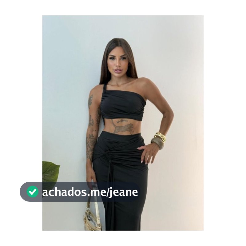 Conjunto Rebeca, Conjunto Feminino Cropped Assimétrico + Saia Longa com Amarração Inspiração V..