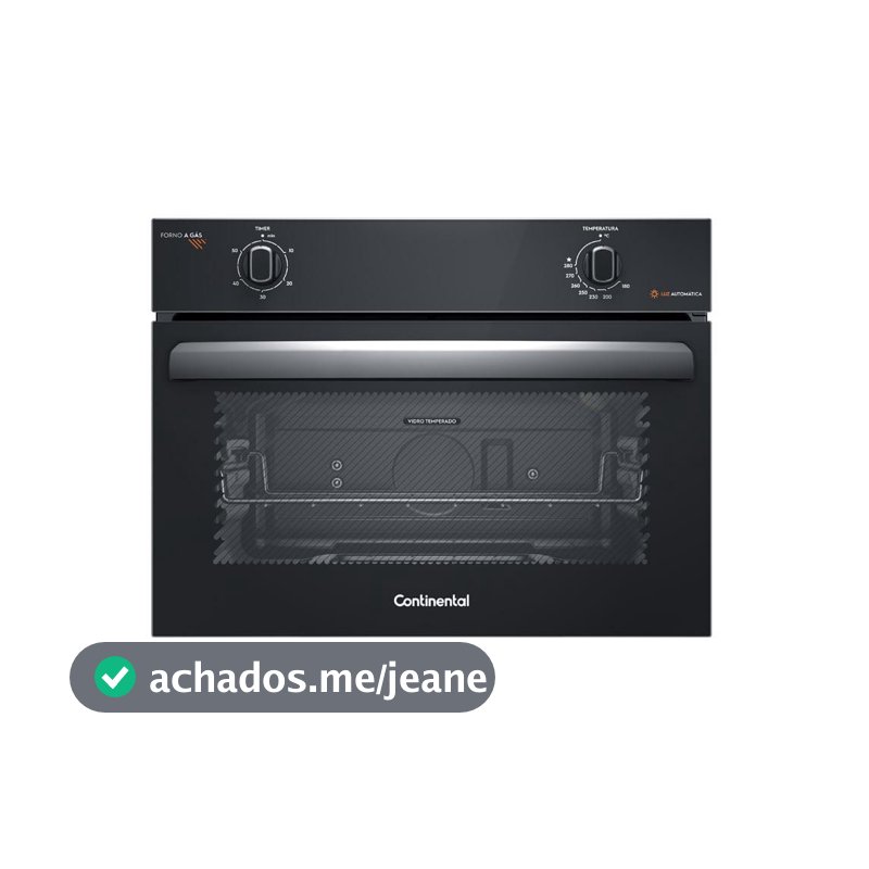 Forno de Embutir a Gás Continental 50L com TOPLimpaFácil (OC4GM)