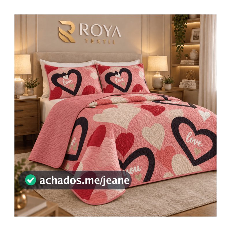 Jogo Colcha Cobre Leito Casal Queen 2,40x2,60 Dupla Face Estampado