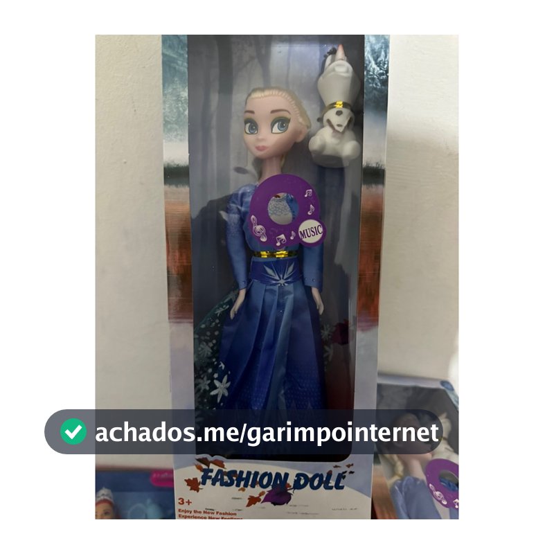 Brinquedo infantil boneca frozen música com pinguim