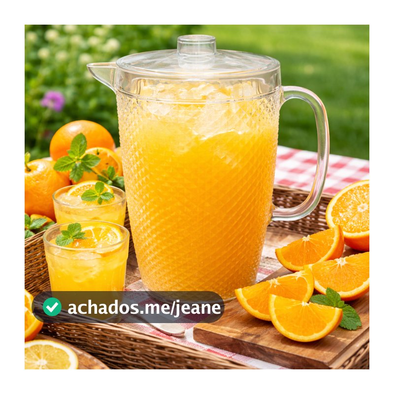Jarra Diamante Acrílico Crystal 3 Litros N437 - Niquelart
