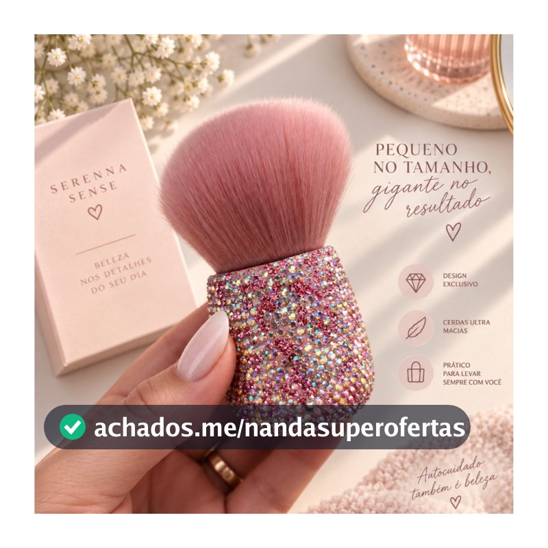 Pincel de Maquiagem para Blush e Nail Art Ultra macio