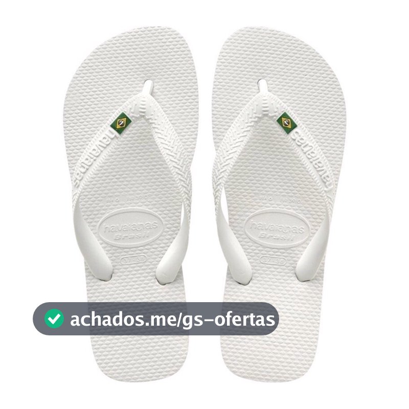 Chinelo Sandalia de Dedo Havainas Brasil Bandeirinha