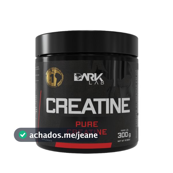 Creatina Monohidratada Pura 300g Dark Lab - 100% Pura
