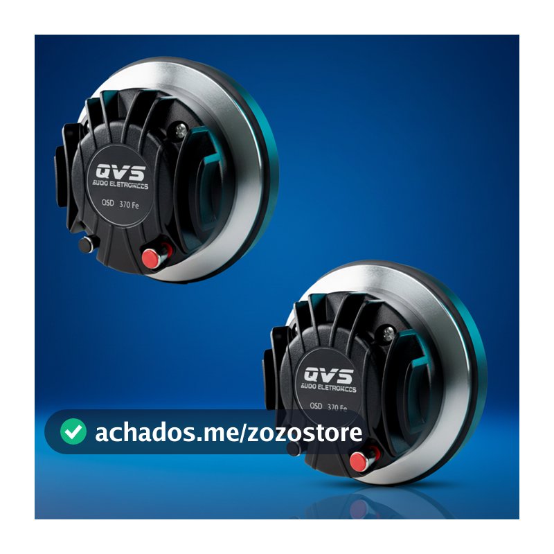 2 Corneta Driver QVS 370FE 75W Rms Trio Som Automotivo Paredao Bob D305 2 polegadas