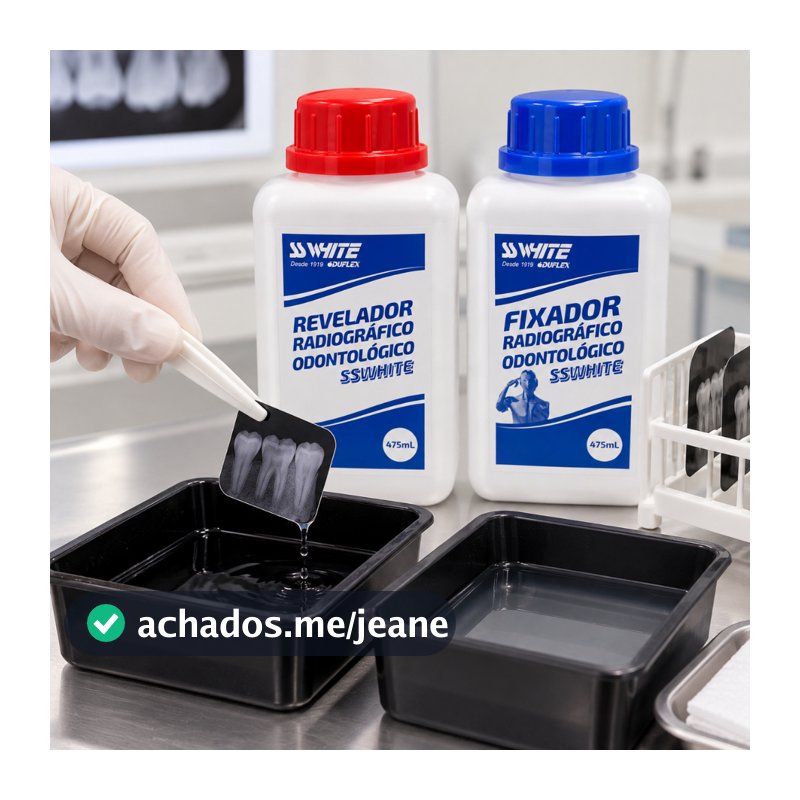 Kit Revelador e Fixador Radiográfico SS White Odontológico 475ml