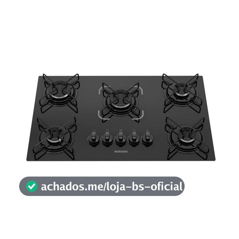 Cooktop Itatiaia Essencial 5 Bocas Preto – Bivolt 127V/220V com Acendimento Automático