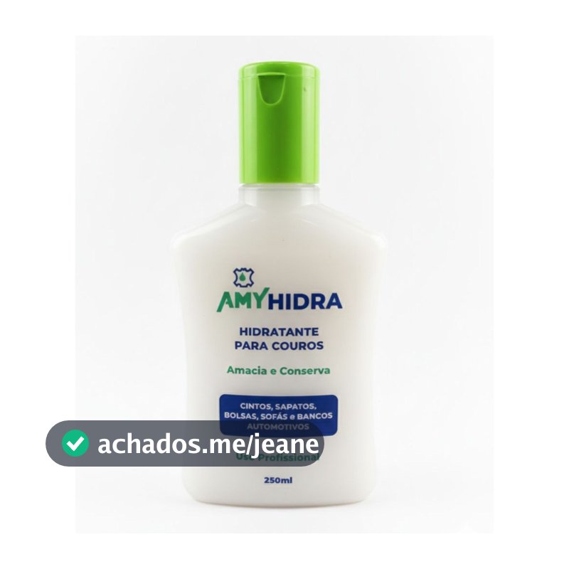 Hidratante Para Couro Amyhidra 250ml Incolor Renova Conserva Brilho