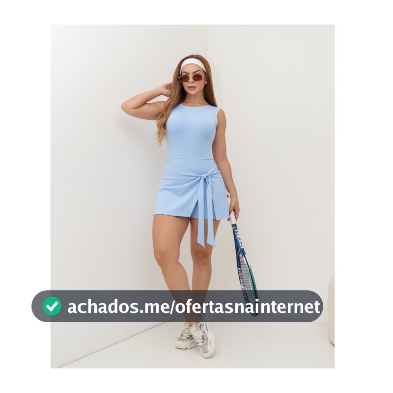 Macaquinhos Feminino Fitness Beach Tennis Regata com Saia Shorts Esportiva Academia SD1996