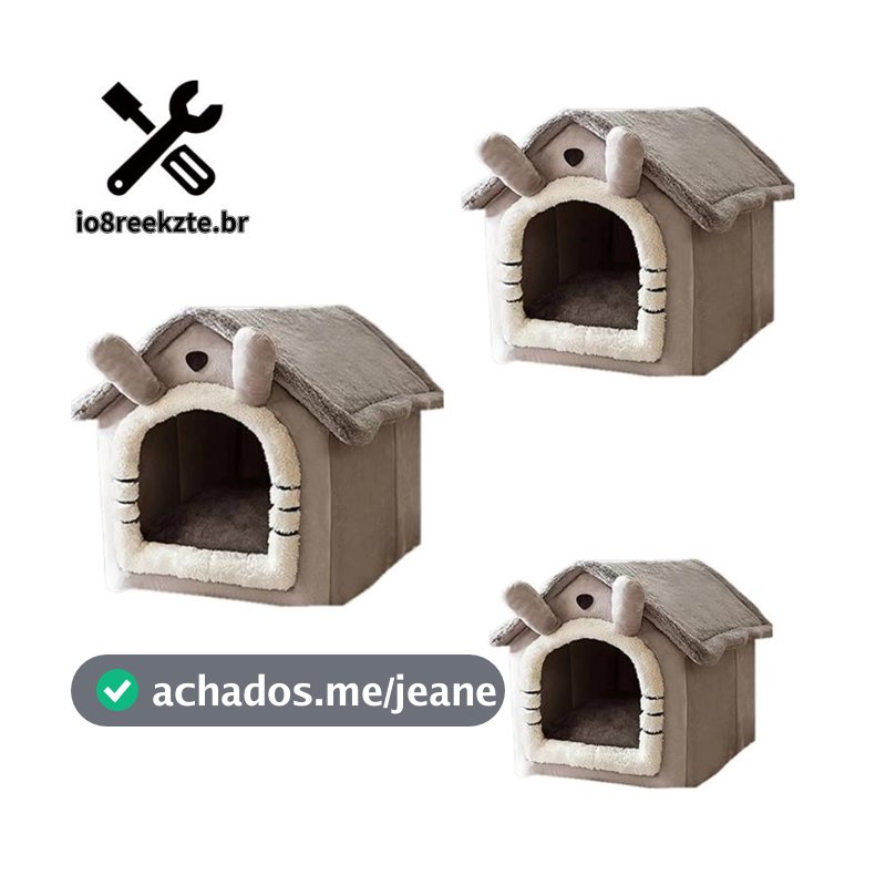 Cama Para Gato/Cachorro Removível E Lavável Dobrável Animais De Estimação Dormir Canil Casa De Ninho De Interno