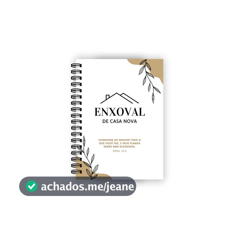 Lista Planner Enxoval para Casa - Encadernada 15 páginas