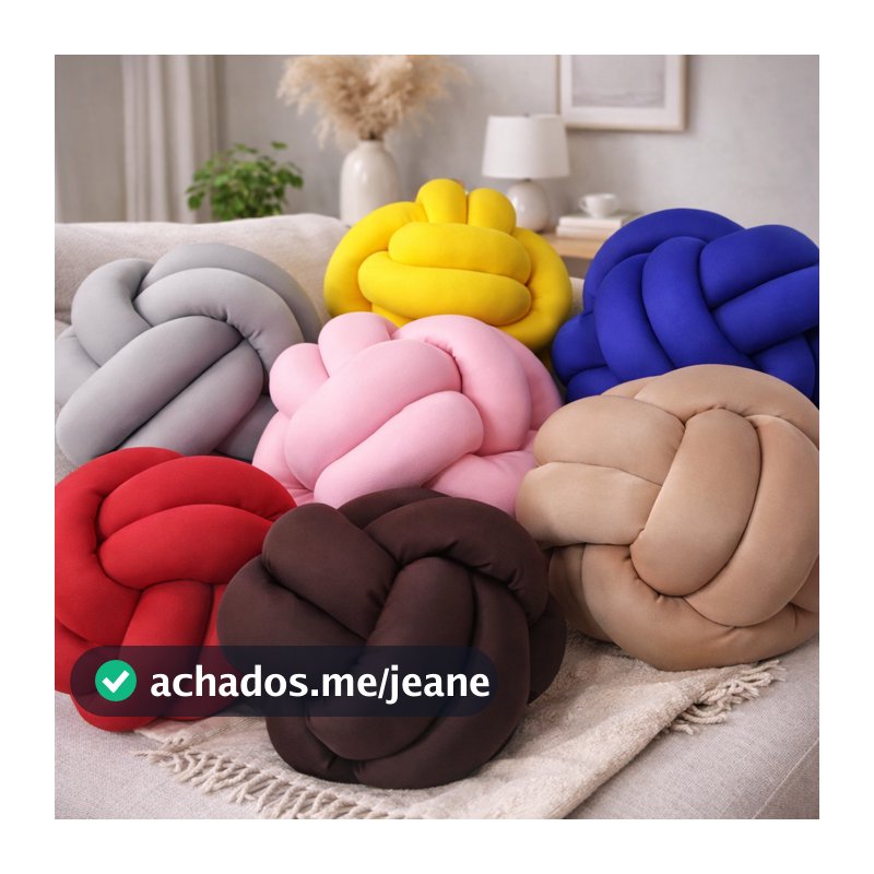 Almofada Decorativa Nó Escandinavo – Elegância e Sofisticação para sua Decoração