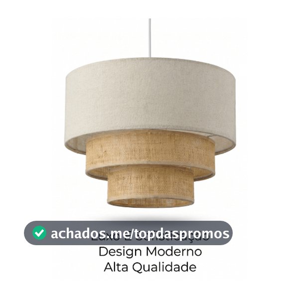 Lustre Pendente Tecido Premium Aramado Moderno Bivolt Cabo 1.2m Ajustável Decoração Luxo