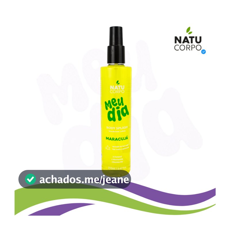 Body Splash Maracujá Natucorpo Meu Dia 250ml