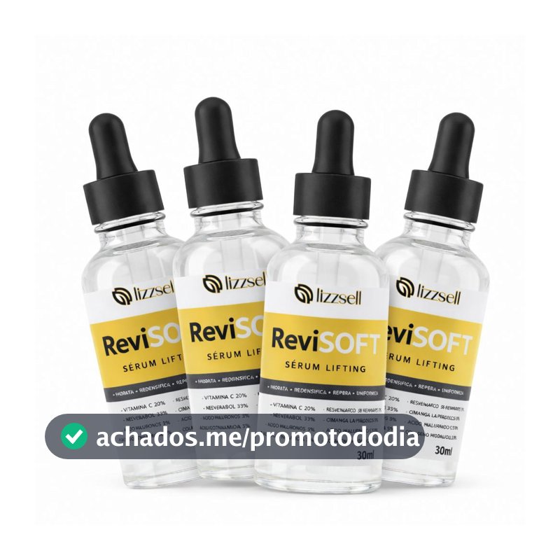 4 ReviSoft Serum Facial Vitamina C e Acido Hialuronico