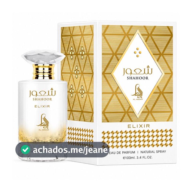 Perfume Unissex Shahoor Elixir Eau de Parfum Al Absar 100ml