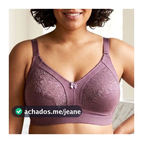 Sutiã Plus Size Reforçado Algodão Com Pala Firme Alta Sustentação e Conforto Moda Lingerie Feminina