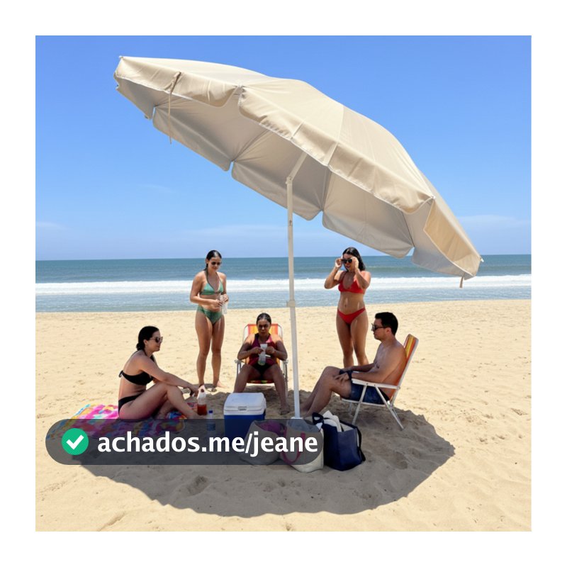 Guarda Sol Gigante 2,40m/1,90m Praia Piscina Respirável Verão Ombrelone Articulado Grande Sombreiro