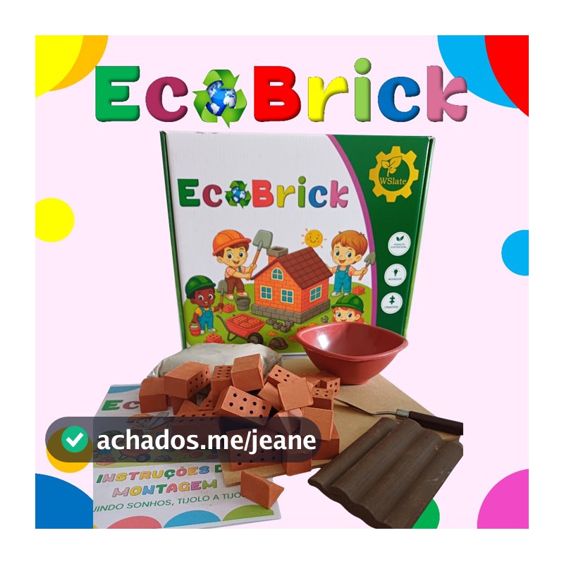 CASINHA. KIT DE CONSTRUÇÃO INFANTIL.  ECOBRICK. KIT DE MONTAR. KIT DE CONSTRUÇÃO. CASINHA.