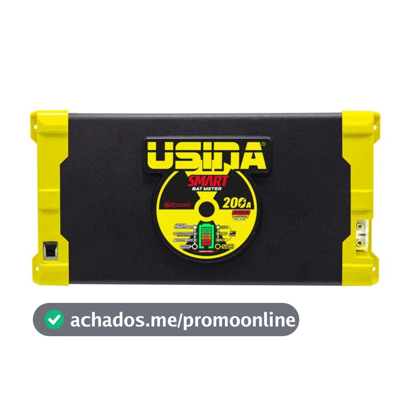 Fonte Carregador Usina Smart Battery Meter 200A 12V Bivolt Som Automotivo Durabilidade e eficiência