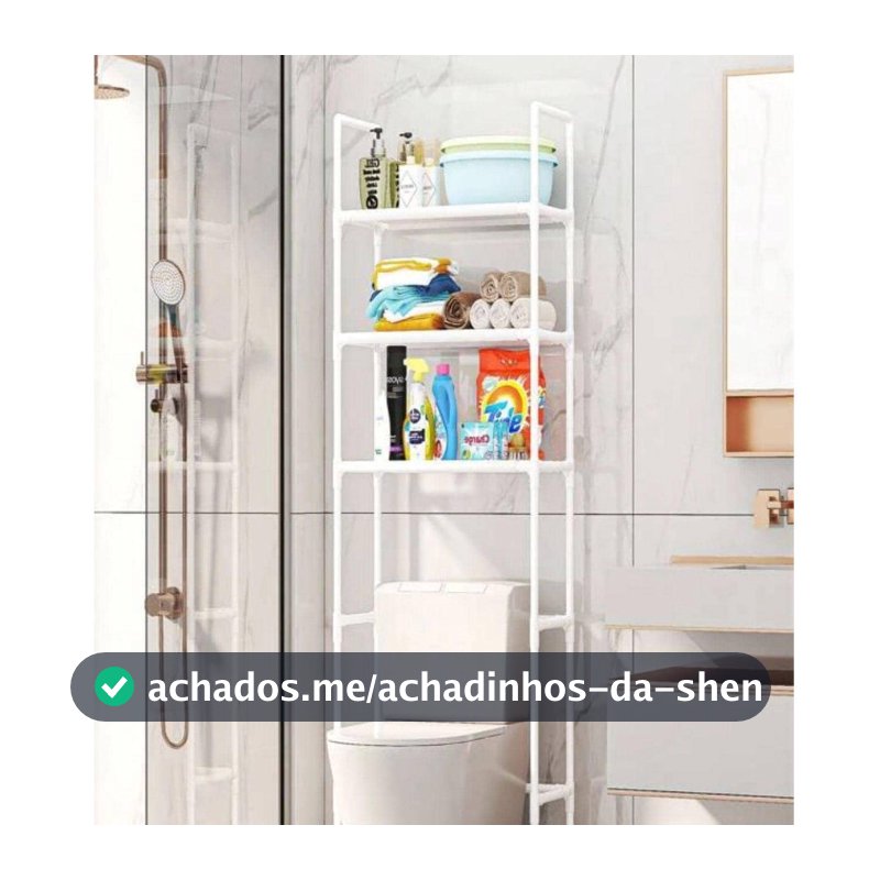 Prateleira Organizadora Multifuncional com Prateleiras Para Banheiro