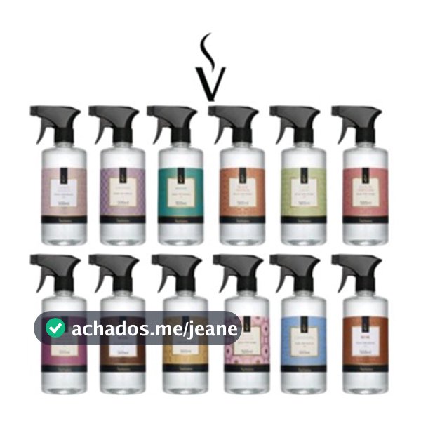 Agua Perfumada Aromatizador de Ambiente Home Spray para Tecidos e Roupas Via Aroma Casa Perfumada