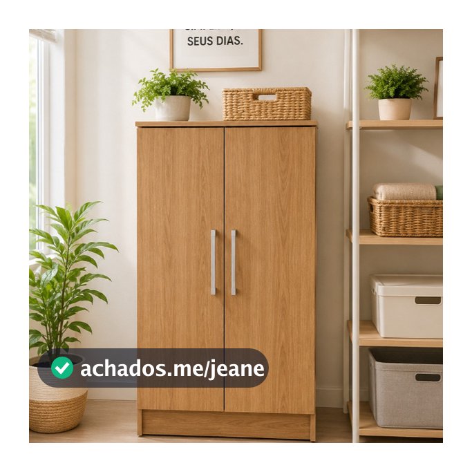 Armário Multiuso Para Sala Quarto Cozinha Sapateira Com 2 Portas Várias Cores