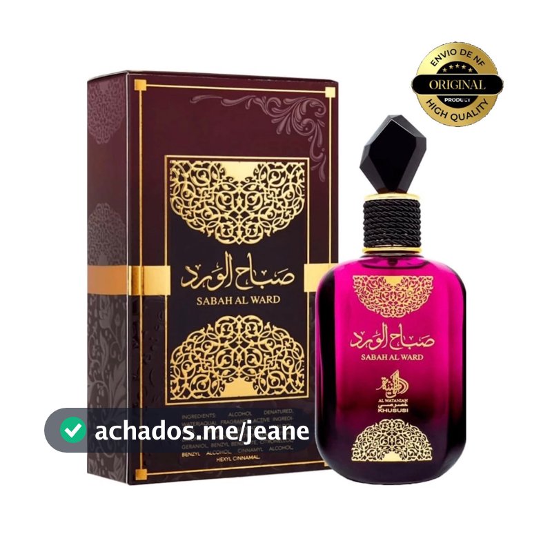 Perfume Feminino ÁRABES SABAH 100ML Eau de Parfum Edp Original
