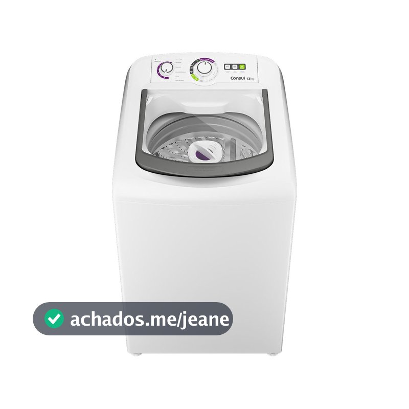 Máquina de Lavar 13Kg Branca Consul com Dosagem Econômica - CWH13AB